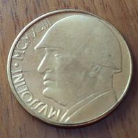 Medaglia 20 lire Mussolini 1943