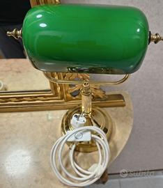 Lampada da tavolo verde, Banker's lamp, banchiere