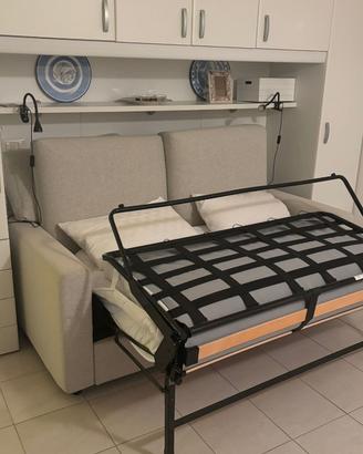 Divano Letto Due Posti Con Rete e Materasso