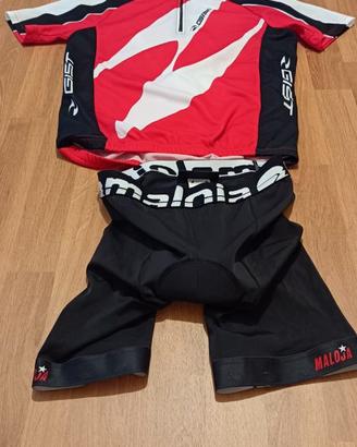 Completo ciclismo unisex 10/12 anni