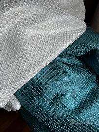 4 teli / tende 150X330cm. bianche e blu