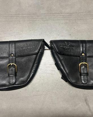 borse fianchetti laterali pelle Royal Enfield 650