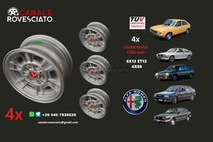 4 Cerchi lega CROMODORA CD66 13 4x98 Alfa Romeo