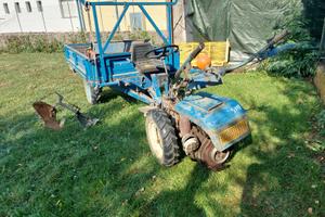 motocoltivatore Nibbi G519 con rimorchio