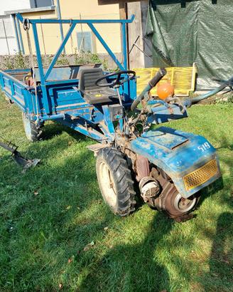 motocoltivatore Nibbi G519 con rimorchio