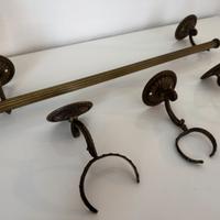 Porta asciugamani + 3 porta spazzolino/sapone