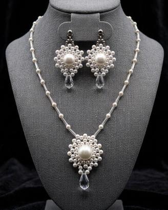 Collana Orecchini Cristallo Swarovski Vintage