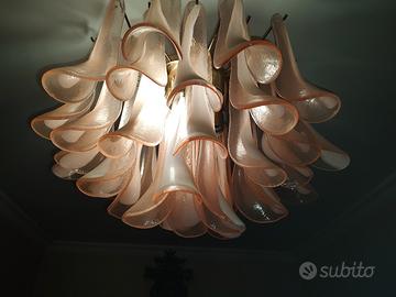 Lampadario vetro murano Murrina 36 petali