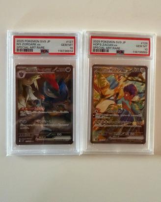 Pokemon- Lotto Psa 10 Hop’s Zacian+ N’s Zoroark