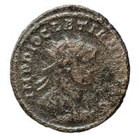 MONETA ROMANA CESARE VALERIO DIOCLEZIANO 284-305