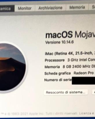 APPLE iMac OS MOJAVE