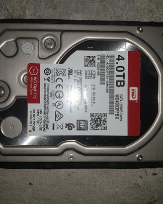 Hard disk 4 TB. 