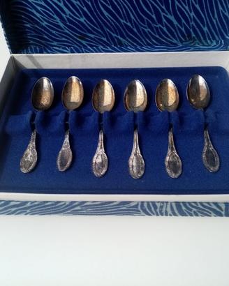 Set 6 Cucchiaini Vintage Argento 800/1000 per amat