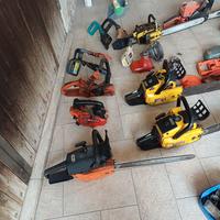 motosega e accessori vari con ricambi perfetti 