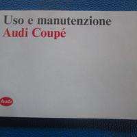AUDI Coupe' MANUALE USO MANUTENZIONE  1991