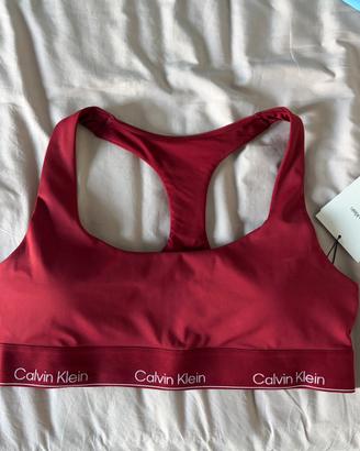 Reggiseno sportivo rosso di Calvin Klein