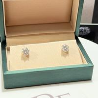 Orecchini Punto Luce con Diamanti Moissanite