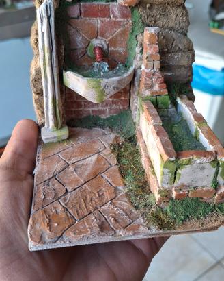 Fontana artigianale per presepe