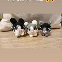 portachiavi gattino fatto a mano 