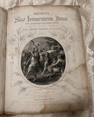 Antica Bibbia Nuovo Antico Testamento Inc. 1844