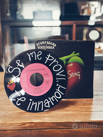 Disco 45 giri vinile decorato a mano