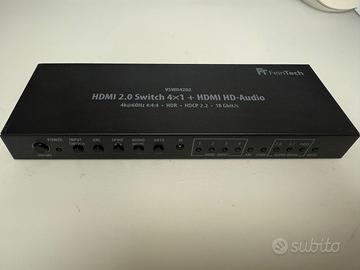 Matrix Switch HDMI 2.0 4x1 4K Audio 7.1 DolbyAtmos
