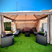 gazebo + fioriere (incl. spalliere)