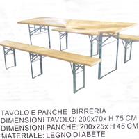 Tavoli e panche birreria