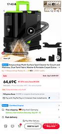 Lavapulitrice Portatile per Divani materassi