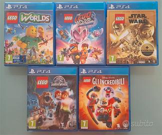 Lotto di 5 giochi LEGO per PS4 – in un colpo solo!
