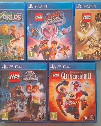 Lotto di 5 giochi LEGO per PS4 – in un colpo solo!