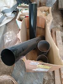 4 tubi smaltati per stufa