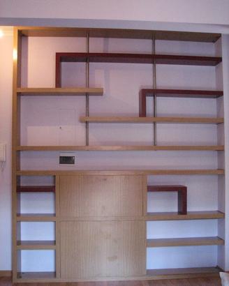 LIBRERIA A MURO PEZZO UNICO SU MISURA