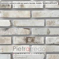 Rivestimento mattoni in cotto BIANCO ANTICATO 2cm