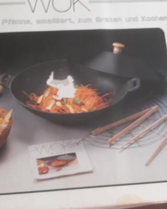 Wok IN GHISA Ø 35 cm IN GHISA con coperchio