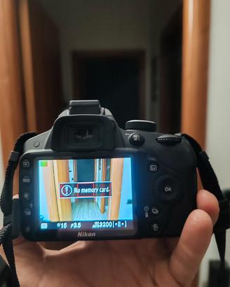 nikon d3200 + obbiettivo