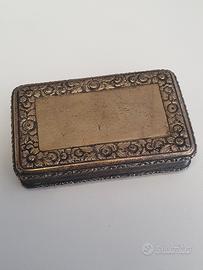 rara Tabacchiera in Argento Sterling 925 E.E.