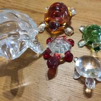 tartaruga in vetro/cristallo 