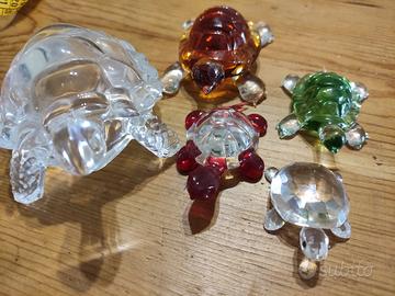 tartaruga in vetro/cristallo 