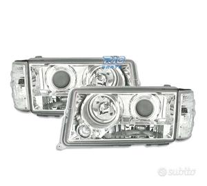 FARI MERCEDES 190 W201 82-93 LENTE CROMATA CON FON