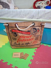 Handbag borsa Diesel in cartone lavorato
