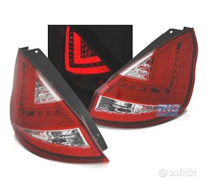 FANALI FORD FIESTA MK7 12-17 BARRE LUMINOSE ROSSO 