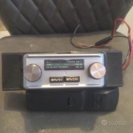 Autoradio epoca FM estraibile frontale argentato