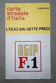 CARTA STRADALE ITALIA AGIP 1964 SUPERCORTOMAGGIORE