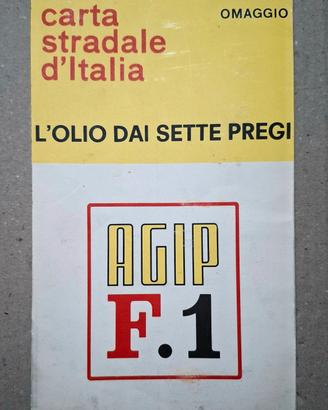 CARTA STRADALE ITALIA AGIP 1964 SUPERCORTOMAGGIORE