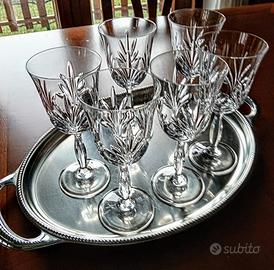 6 CALICI IN CRISTALLO 