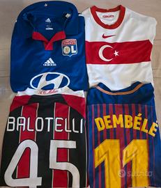 4 maglie da calcio barcelona Milan Turchia lione