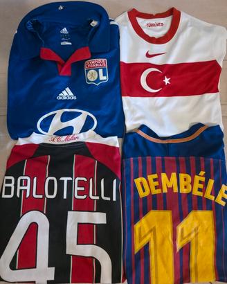 4 maglie da calcio barcelona Milan Turchia lione