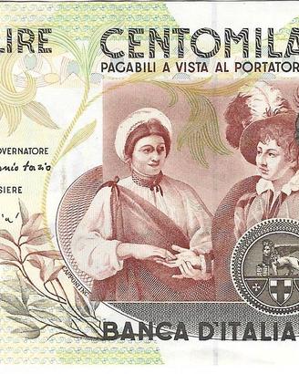 Repubblica Italiana - 100.000 L Caravaggio (nuovo)