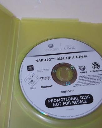 Xbox 360 Naruto Rise of a Ninja Ubisoft USK 12